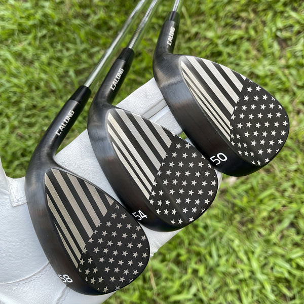 USA Flag Pattern Golf Wedges, Sand Wedge Legal For Tournament Play Pitching & Chipping 48 50 52 54 56 58 60 72 Degree With Steel Shaft For More Spin Golf Clubs